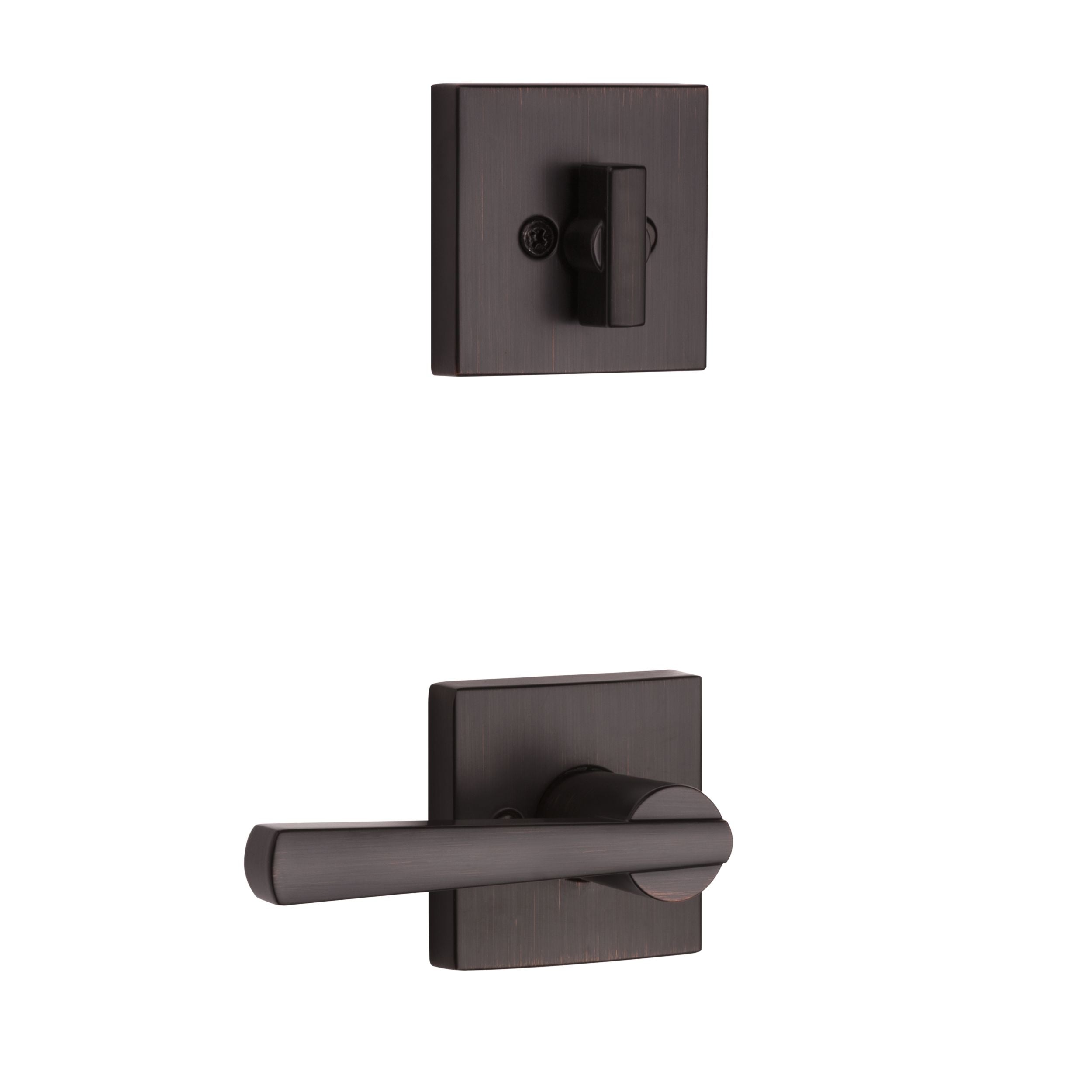 Baldwin - Prestige Collection - Tubular Entry Handlesets - Spyglass (SPH) Sectional Handleset w/ Spyglass Lever In Venetian Bronze