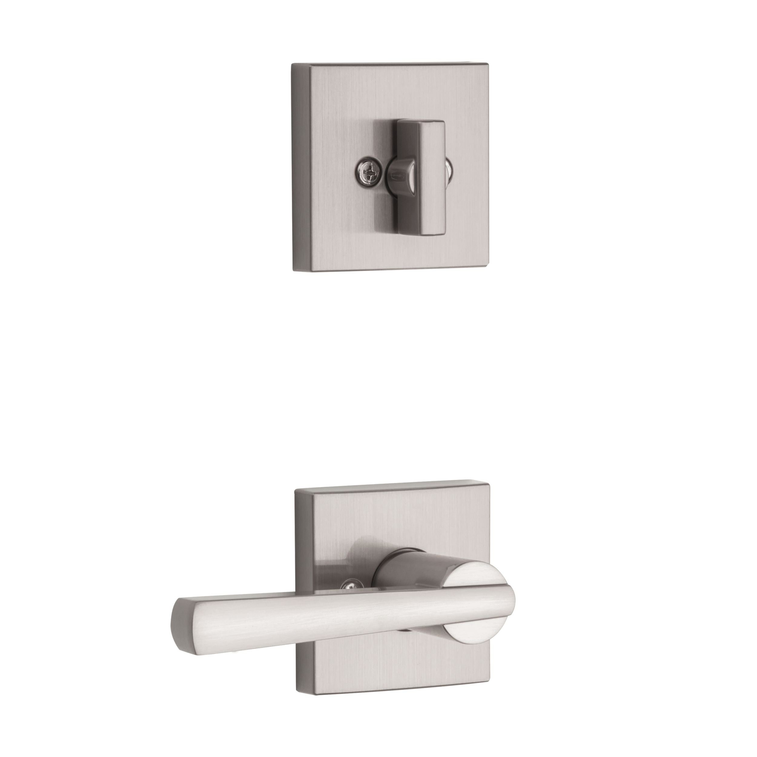 Baldwin - Prestige Collection - Tubular Entry Handlesets - Spyglass (SPH) Sectional Handleset w/ Spyglass Lever In Satin Nickel