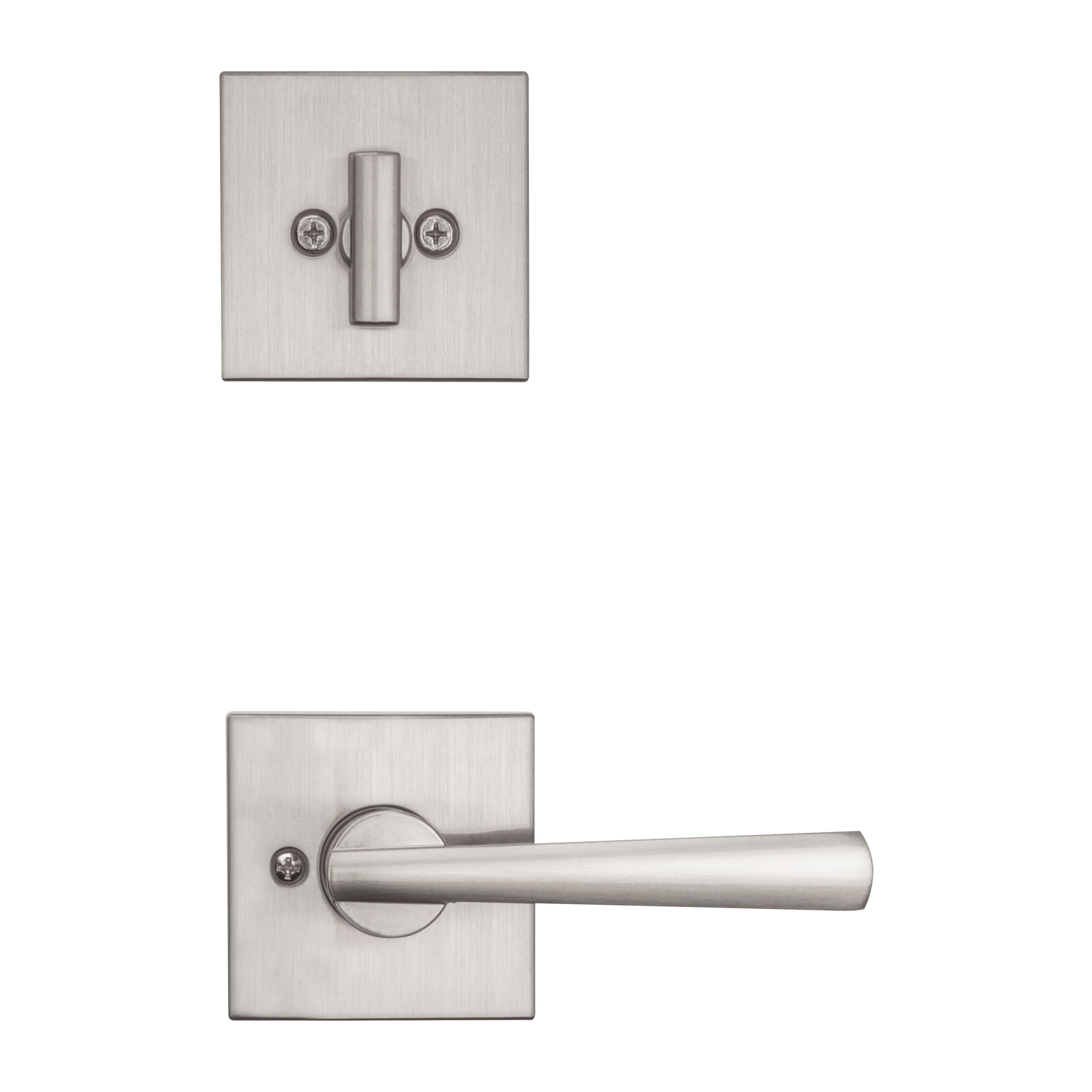 Baldwin - Prestige Collection - Tubular Entry Handlesets - Spyglass (SPH) Sectional Handleset w/ Spyglass Lever In Satin Nickel