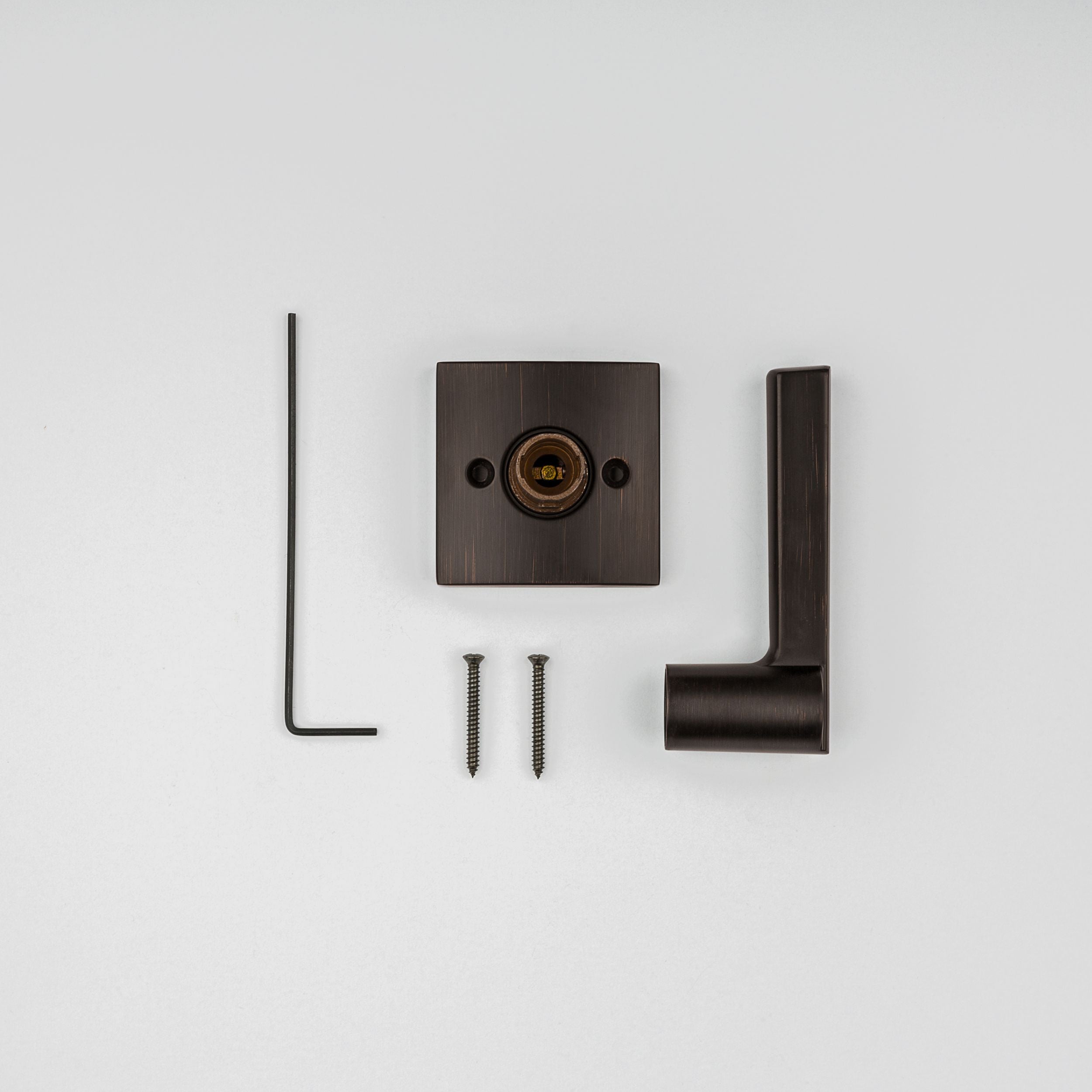 Baldwin - Prestige Collection - Knobs & Levers - Spyglass Lever w/ Square Rose In Venetian Bronze