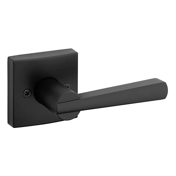 Baldwin - Prestige Collection - Knobs & Levers - Spyglass (SPL) Lever w/ Square Rose In Matte Black