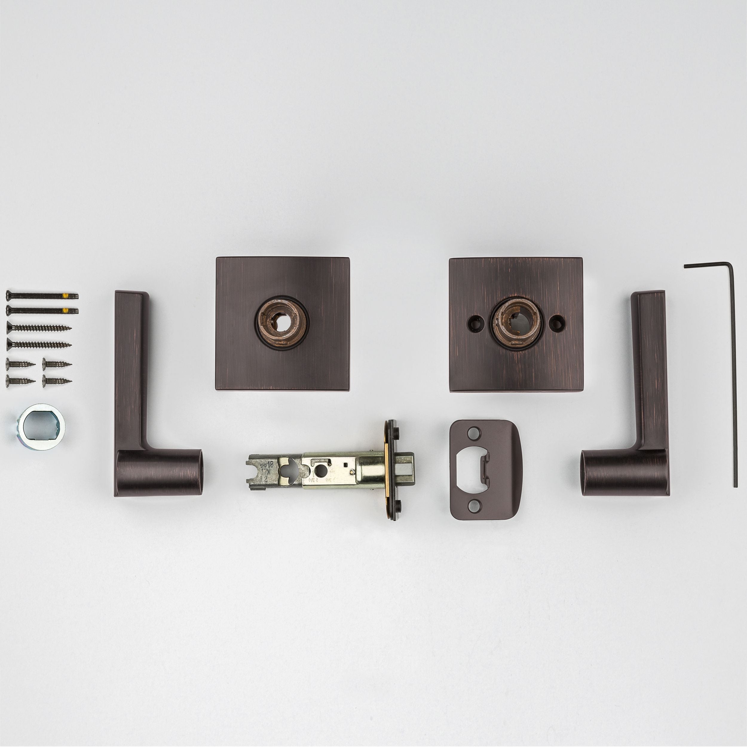 Baldwin - Prestige Collection - Knobs & Levers - Spyglass Lever w/ Square Rose In Venetian Bronze