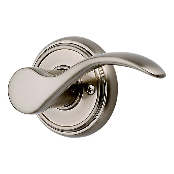 Baldwin - Prestige Collection - Knobs & Levers - Tobin (TBL) Lever w/ Round Rose In Satin Nickel