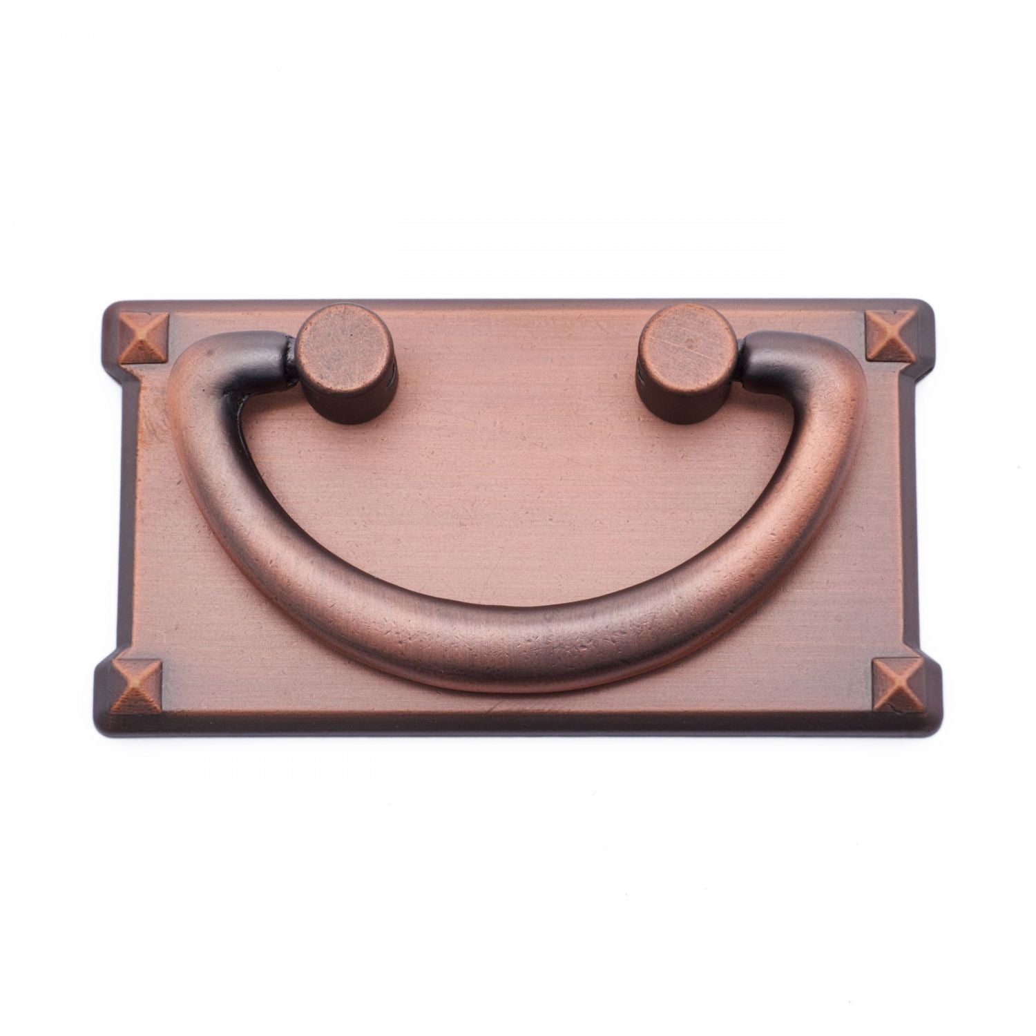 RK International - Bent Rectangle - 1-1/2" Rectangular Plated Bail Cabinet Pull