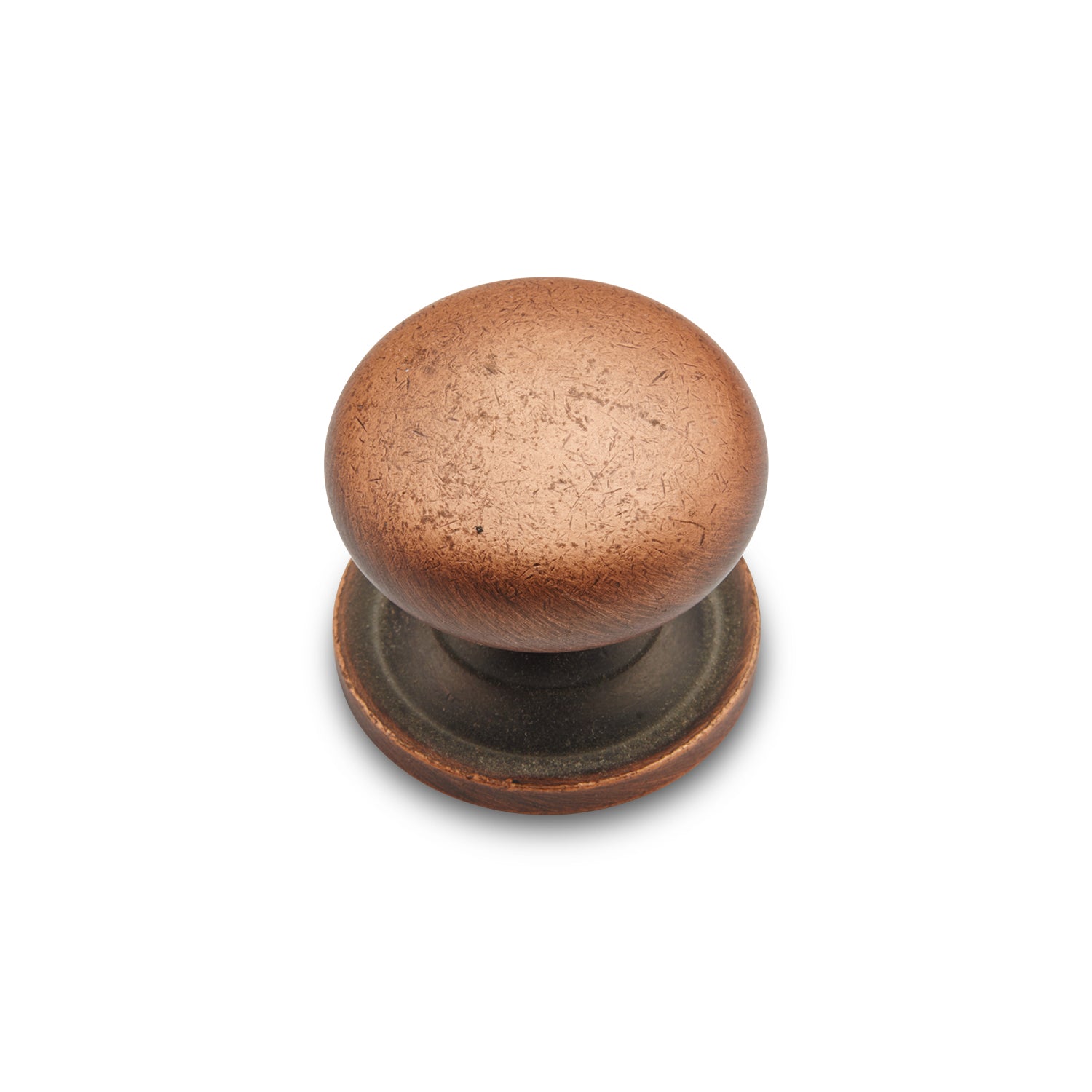 RK International - Miscellaneous Knobs - Solid Plain Cabinet Knob with Backplate