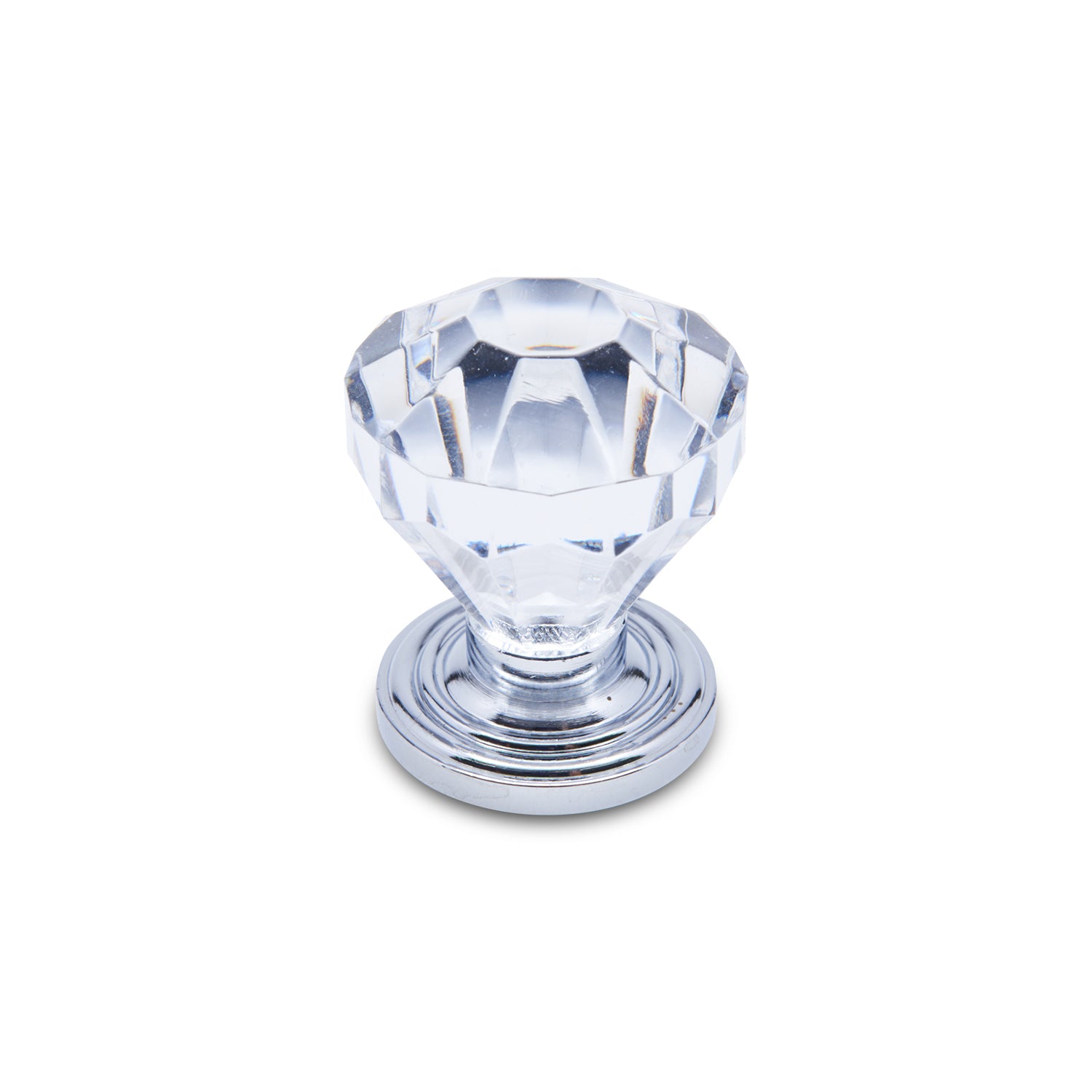 RK International - Acrylic Hammered - Diamond Cut Acrylic Cabinet Knob
