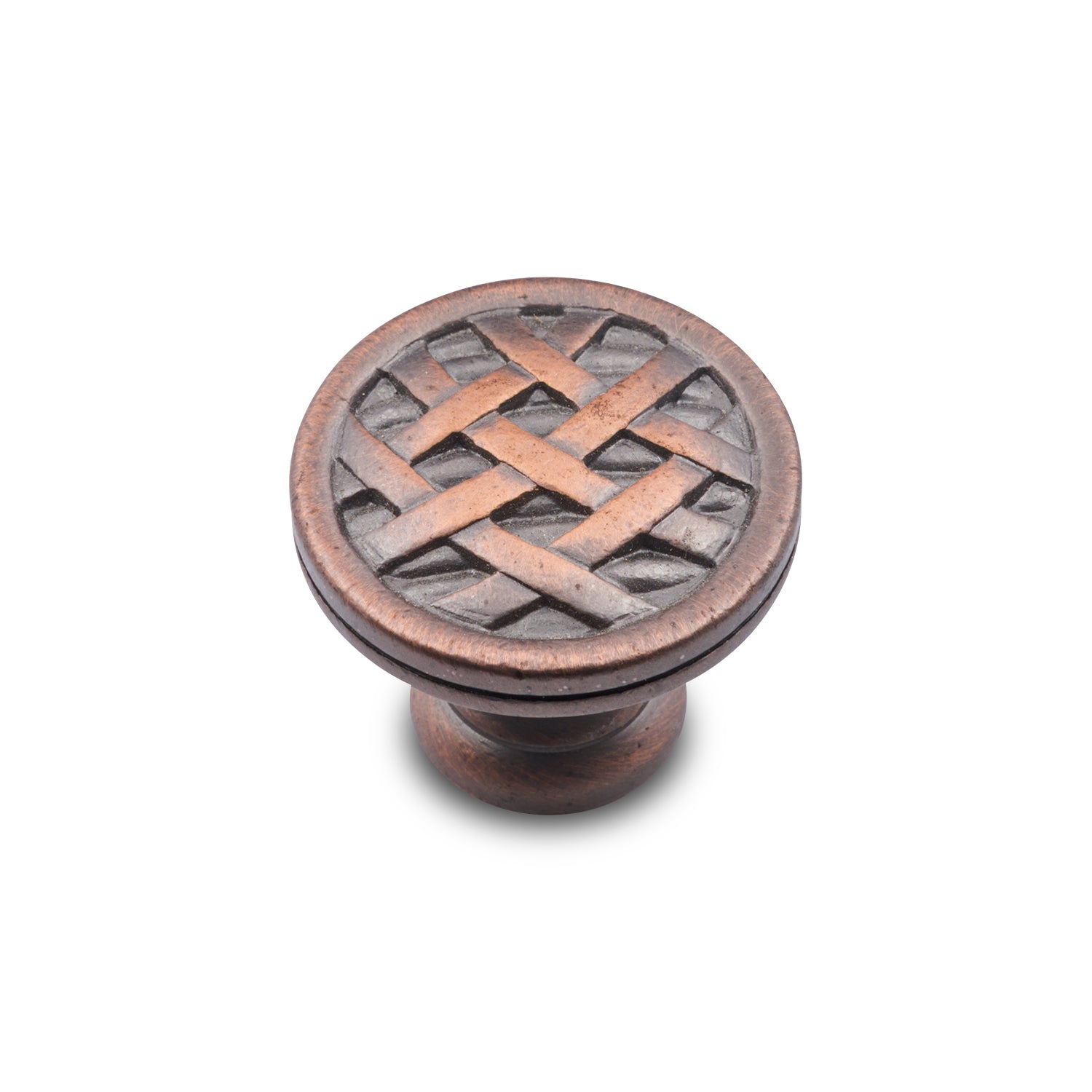 RK International - Miscellaneous Knobs - Cross-Hatched Cabinet Knob
