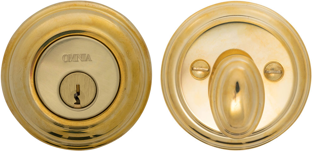 Omnia COLDB Solid Brass Auxiliary Deadbolt Kit