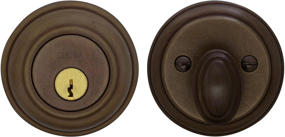 Omnia COLDB Solid Brass Auxiliary Deadbolt Kit