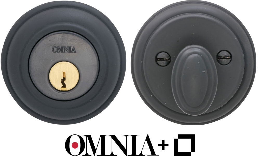 Omnia Colonial Keyless Auxiliary Deadbolt Kit powered by Level