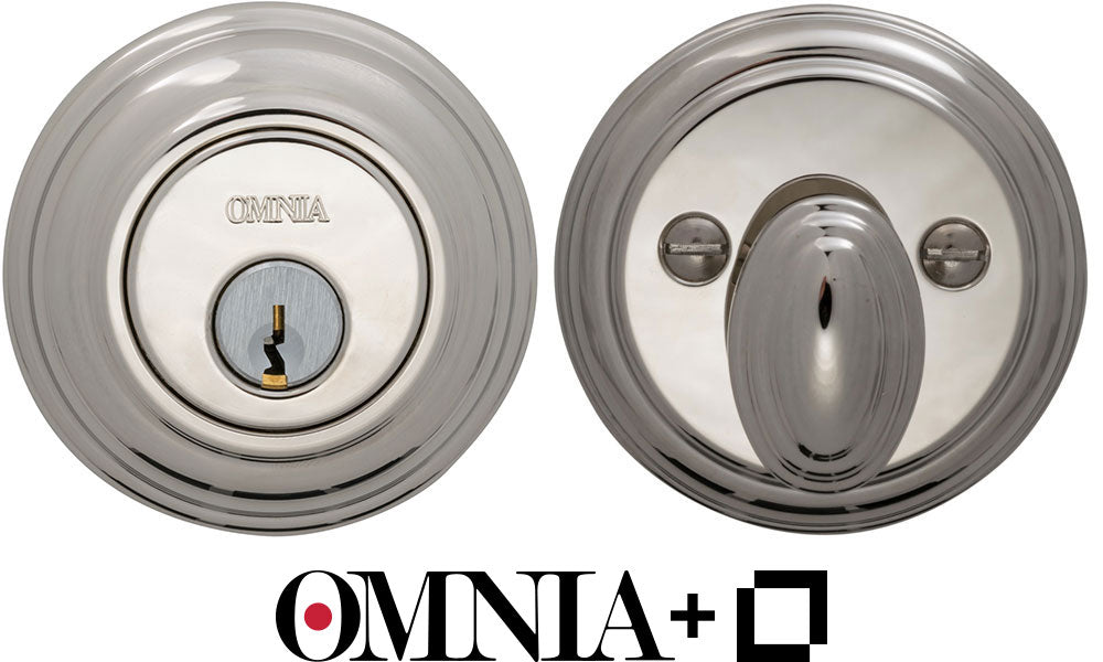 Omnia Colonial Keyless Auxiliary Deadbolt Kit powered by Level