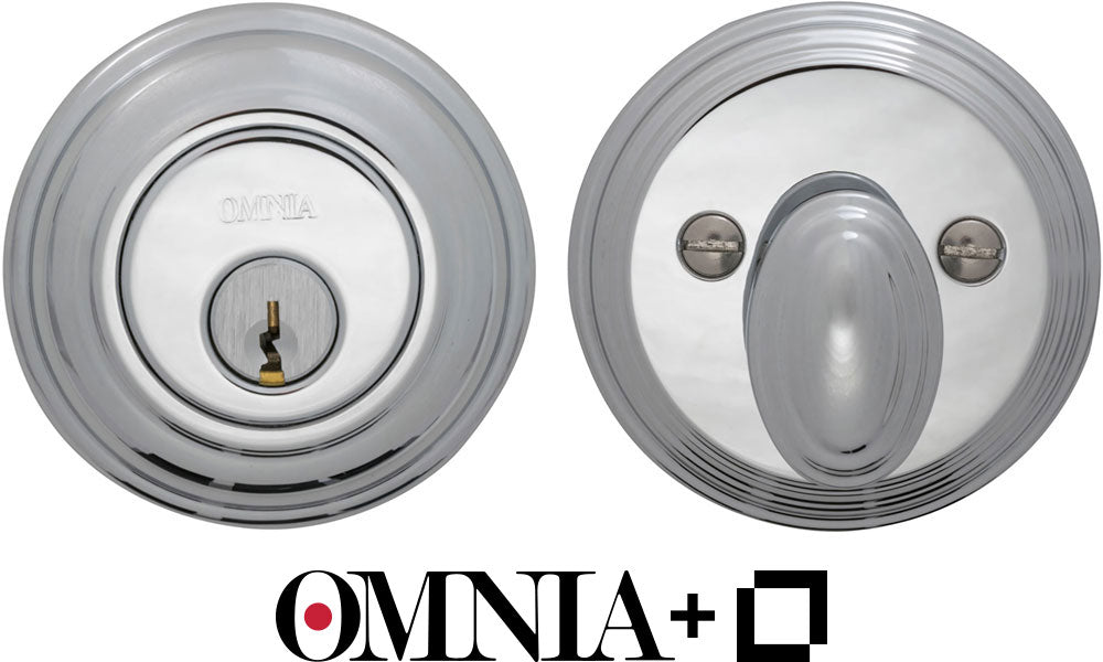 Omnia Colonial Keyless Auxiliary Deadbolt Kit powered by Level