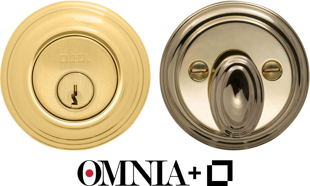 Omnia Colonial Keyless Auxiliary Deadbolt Kit powered by Level