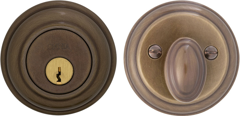 Omnia COLDB Solid Brass Auxiliary Deadbolt Kit