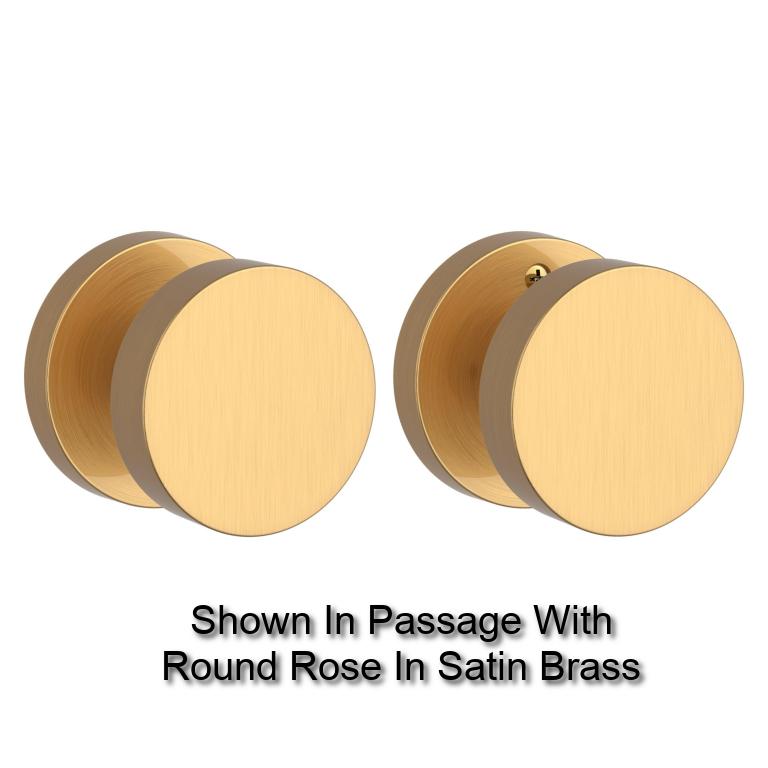 Baldwin - Reserve Collection - Knobs & Levers - Contemporary Knob Set w/ Rose