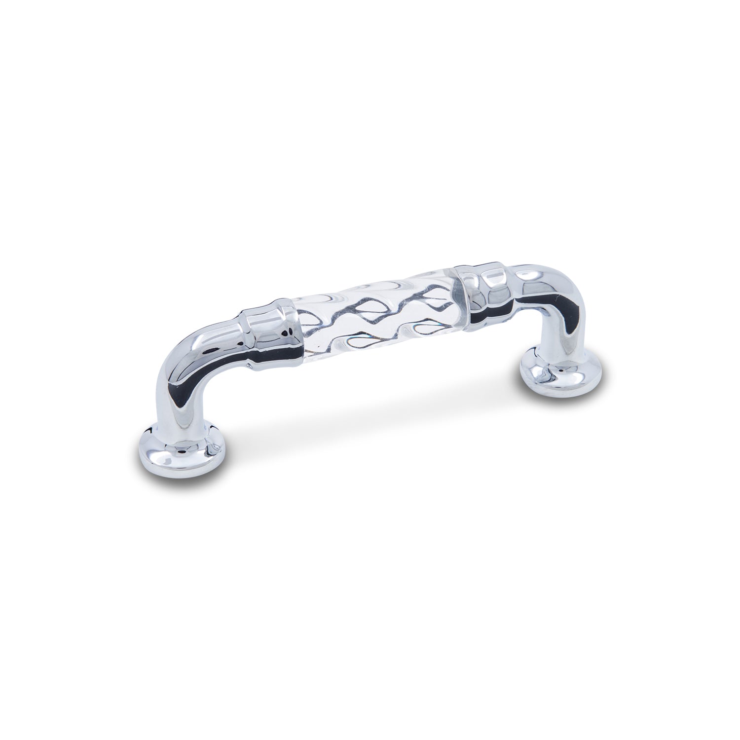 RK International - Acrylic Hammered - Bow Acrylic 3" Cabinet Pull