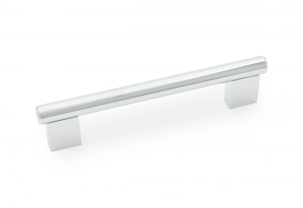 RK International - Satin Nickel & Polished Chrome - Box Ends Bar Cabinet Pull
