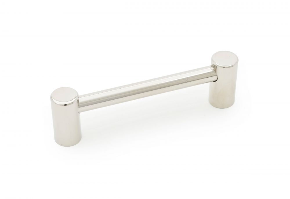 RK International - Satin Nickel & Polished Chrome - Post Ends Bar Cabinet Pull