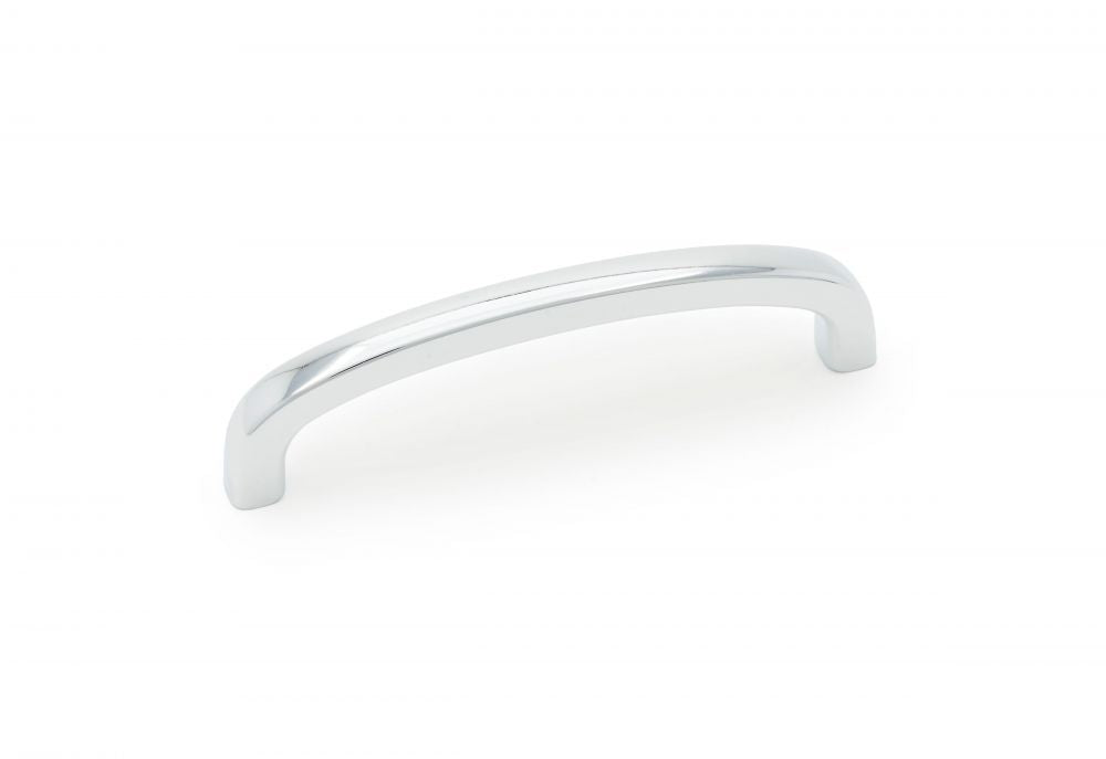RK International - Satin Nickel & Polished Chrome - Curved Cabinet Pull