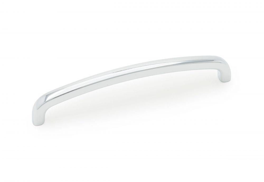 RK International - Satin Nickel & Polished Chrome - Curved Cabinet Pull