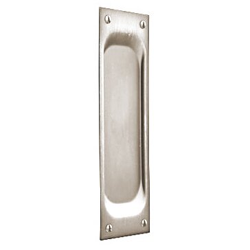 Emtek Classic Rectangular Brass Flush Pull With Surface Screws Door Accessories