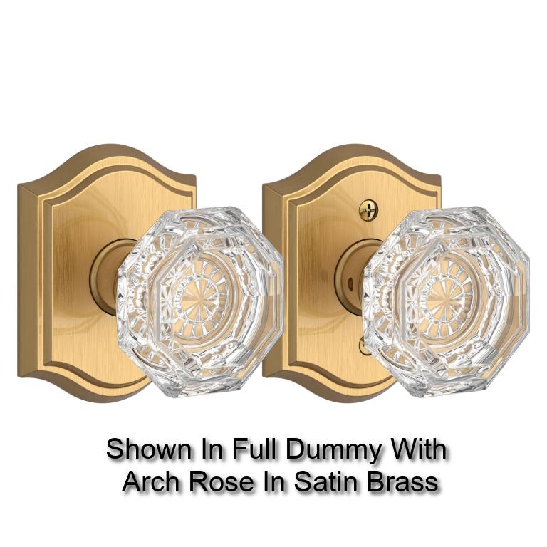 Baldwin - Reserve Collection - Knobs & Levers - Crystal Knob Set w/ Rose