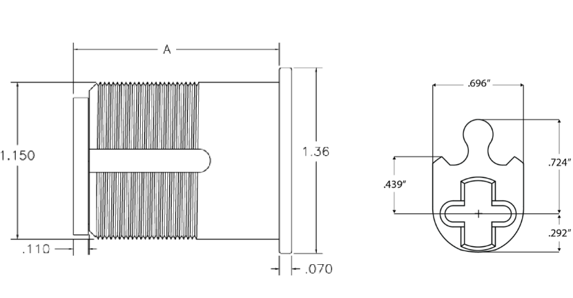 Accurate - Mortise Cylinder