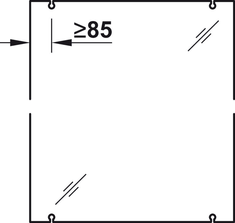 Hafele HAWA Junior 80/G (Telescopic) Sliding Door Hardware Set (Track NOT Included)