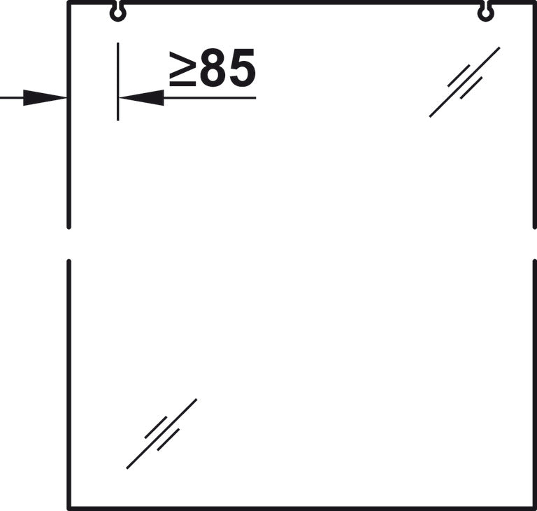 Hafele HAWA Junior 80/G (Symmetric) Sliding Door Hardware Set (Track NOT Included)