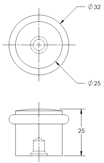 Linnea - Door Accessories - DS-25-B Door Stop