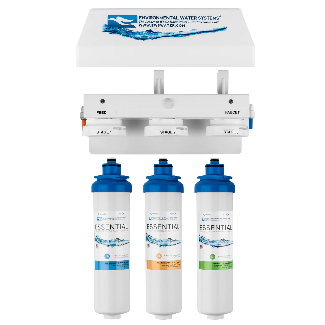 EWS - Drinking Water Systems - Essential DWS 3-Stage Filtration System (w/ Dispenser)