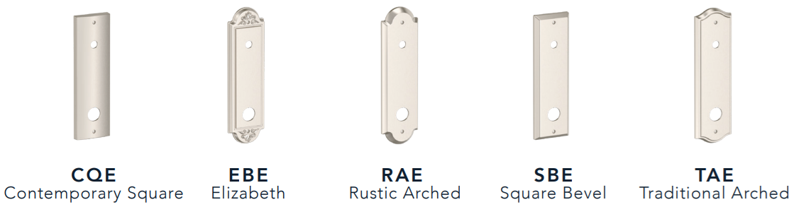 Baldwin - Reserve Collection - Egress Handlesets - Elizabeth 3/4 Escutcheon Tubular Entry Handleset with Interior Lever (Emergency Egress)