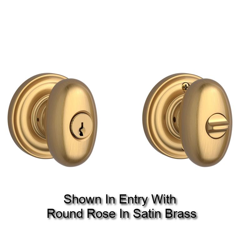 Baldwin - Reserve Collection - Knobs & Levers - Ellipse (ELL) Knob Set w/ Rose