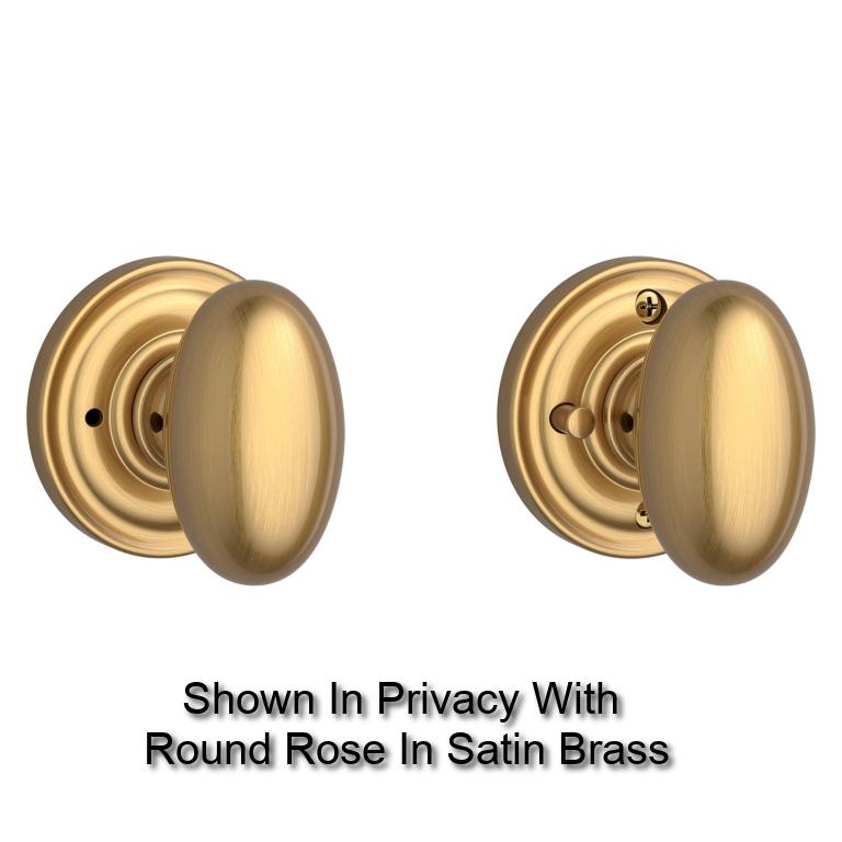 Baldwin - Reserve Collection - Knobs & Levers - Ellipse (ELL) Knob Set w/ Rose