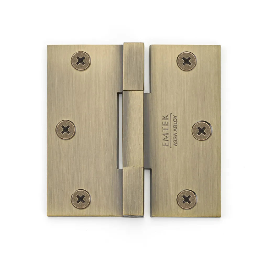 Emtek - Solid Brass Hinges - Heavy Duty Square Barrel Hinges (Pairs)