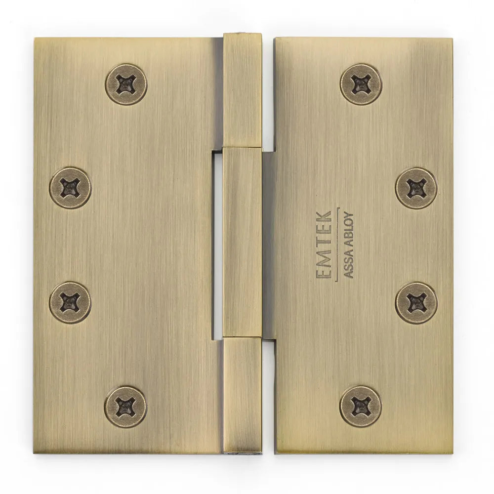 Emtek - Solid Brass Hinges - Heavy Duty Square Barrel Hinges (Pairs)