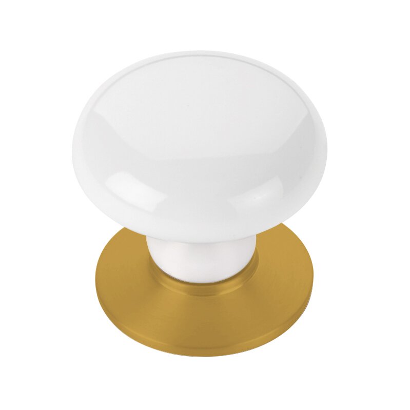 Emtek - Porcelain Collection - Ice White Porcelain Cabinet Knob