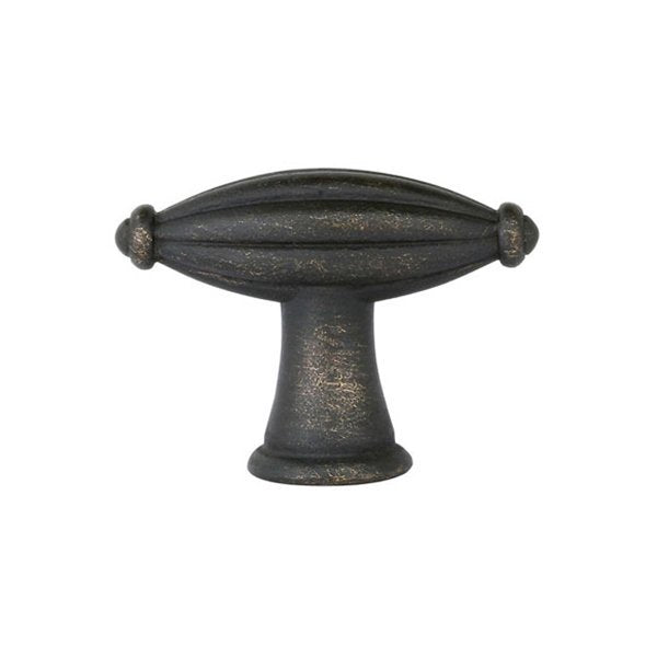 Emtek - Tuscany Bronze Collection - Tuscany Bronze Fluted T-Knob Cabinet Knob