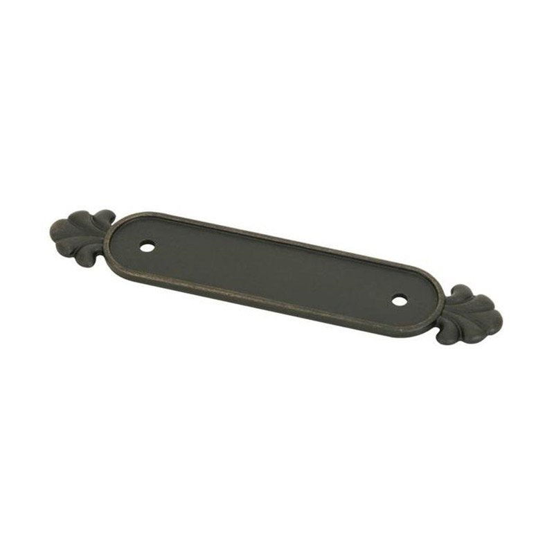 Emtek - Tuscany Bronze Collection - Tuscany Bronze Backplate For Cabinet Pull