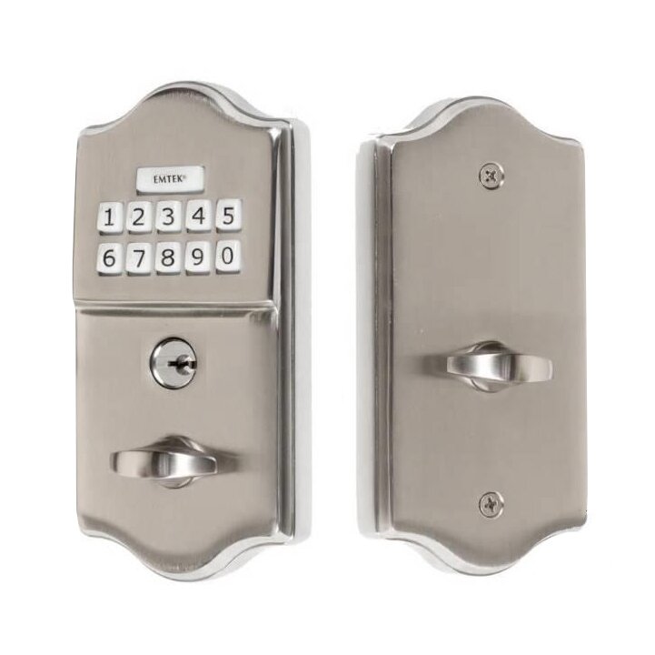 Emtek - Electronic Locksets - Classic Brass Keypad Deadbolt