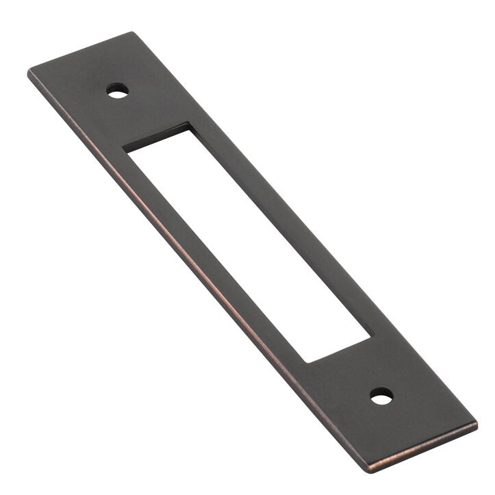 Emtek - Modern Backplate Collection - Backplate for Cabinet/Appliance Pulls