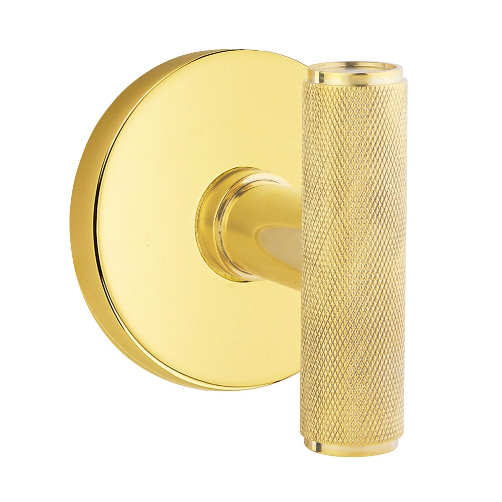 Emtek - Studio Brass - The Ace Knurled Knob - Passage