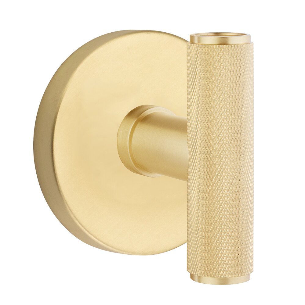 Emtek - Studio Brass - The Ace Knurled Knob - Passage