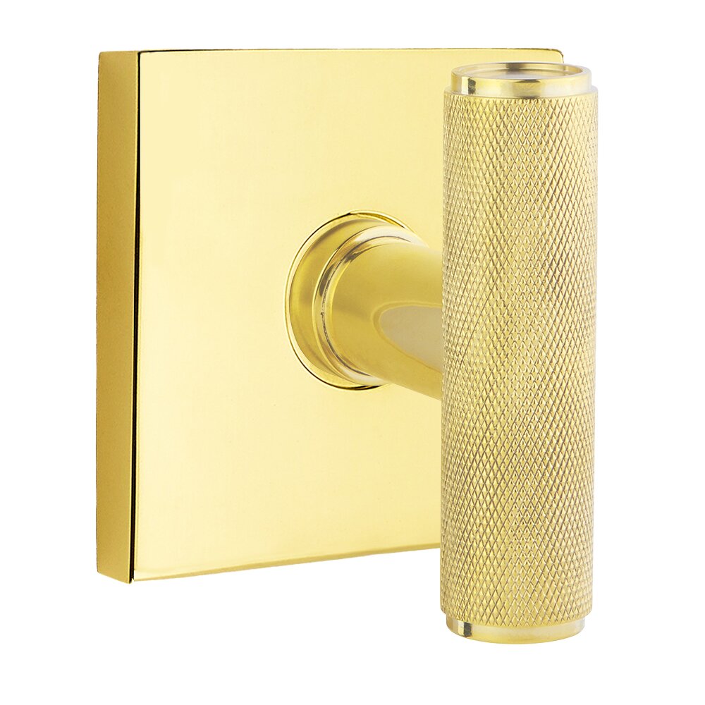 Emtek - Studio Brass - The Ace Knurled Knob - Passage