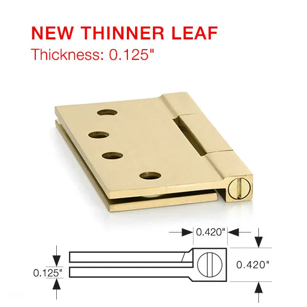 Emtek - Solid Brass Hinges - Heavy Duty Square Barrel Hinges (Pairs)