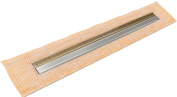 Infinity Drain - Fixed Flange Schluter-KERDI - FCSAS 38 Wedge Wire Linear Drain