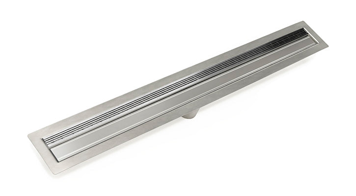 Infinity Drain - Fixed Flange Stainless Channel - FFAS 38 Solid Linear Drain