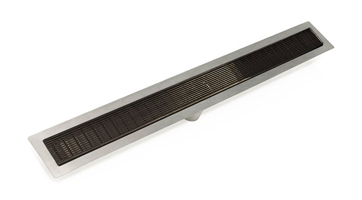 Infinity Drain - Fixed Flange Stainless Channel - FFAS 65 Wedge Wire Linear Drain