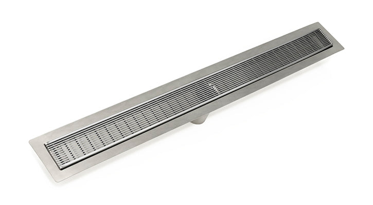 Infinity Drain - Fixed Flange Stainless Channel - FFAS 65 Wedge Wire Linear Drain