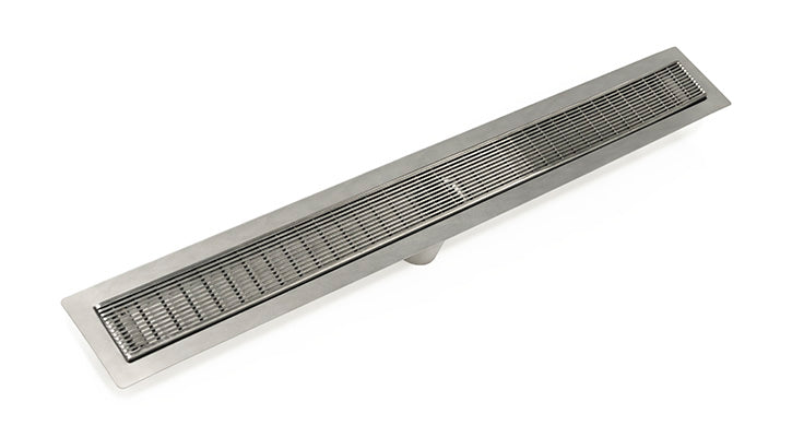 Infinity Drain - Fixed Flange Stainless Channel - FFAS 65 Wedge Wire Linear Drain